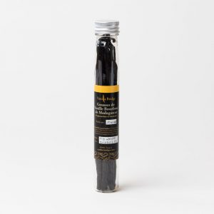 10 gousses de vanille de Madagascar Noire Gourmet Tube 16-18cm